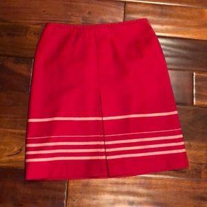 Loft red skirt